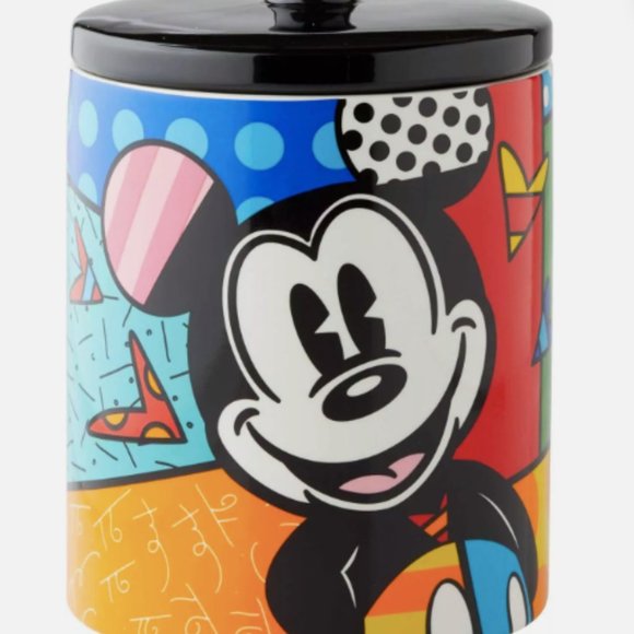 Disney Enesco Mickey Mouse Cookie Jar Canister by Romero Britto - Picture 1 of 15
